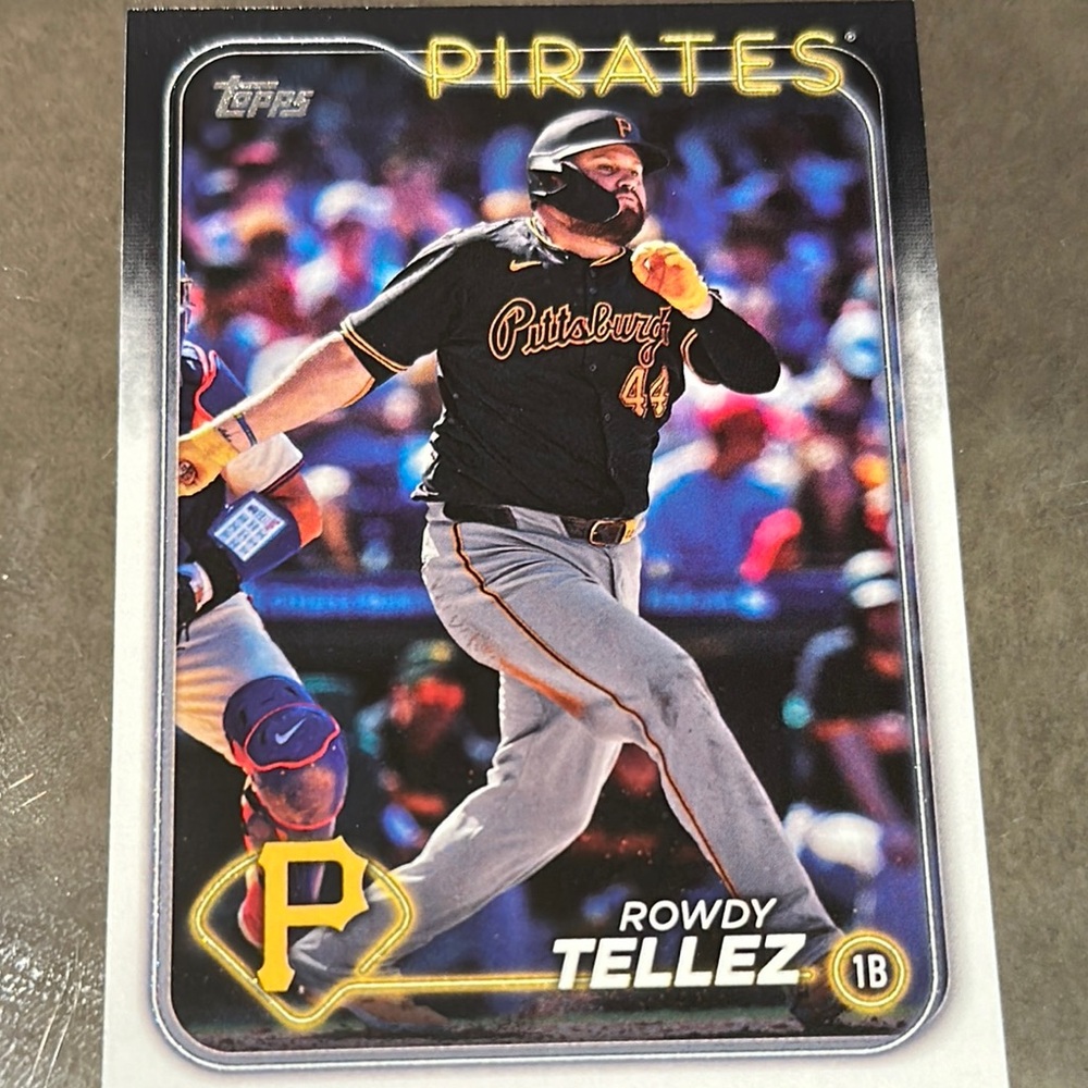 Topps Pirates Card with Black and Gold Design